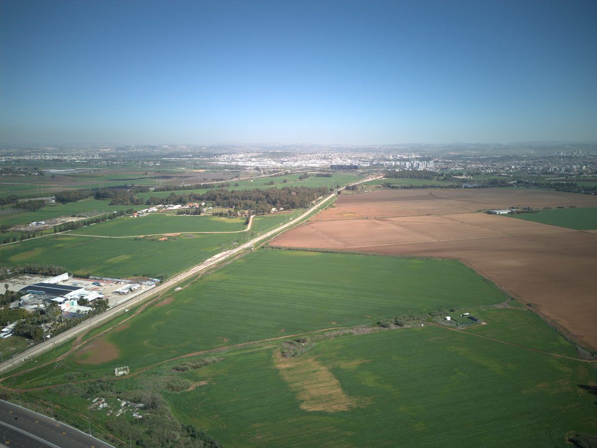 השטח של מטרו פארק היום - צילום אווירי